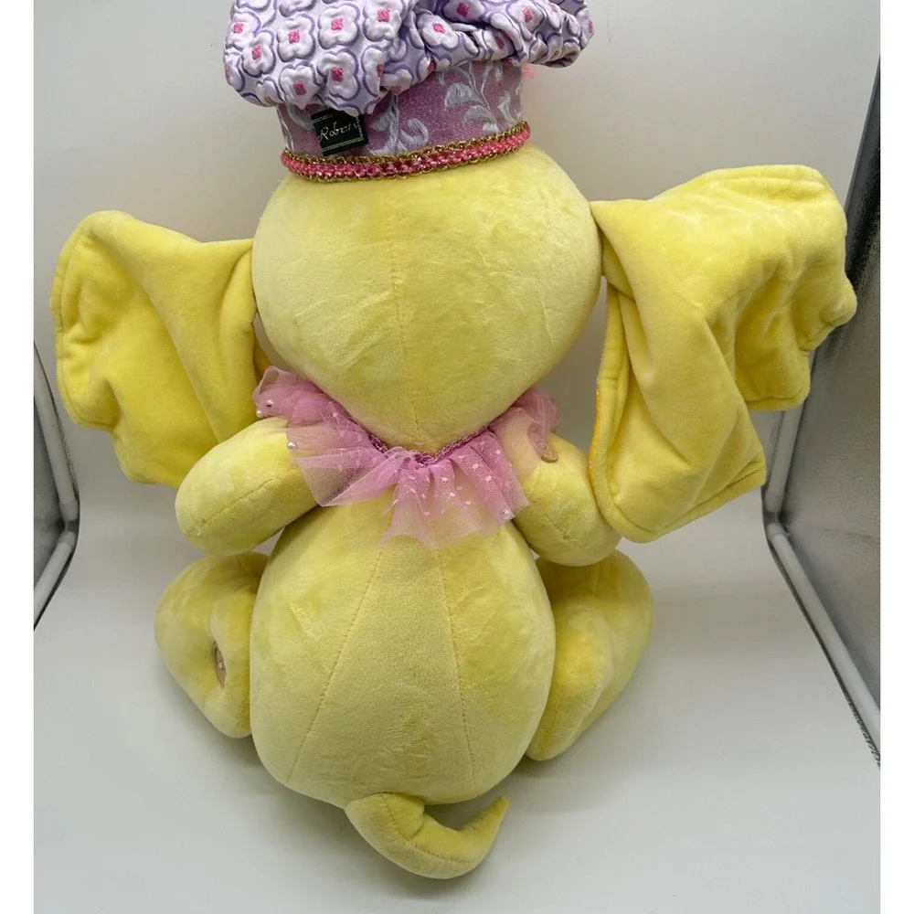 Mark Roberts Sitting Elephant Plush Yellow 16-19